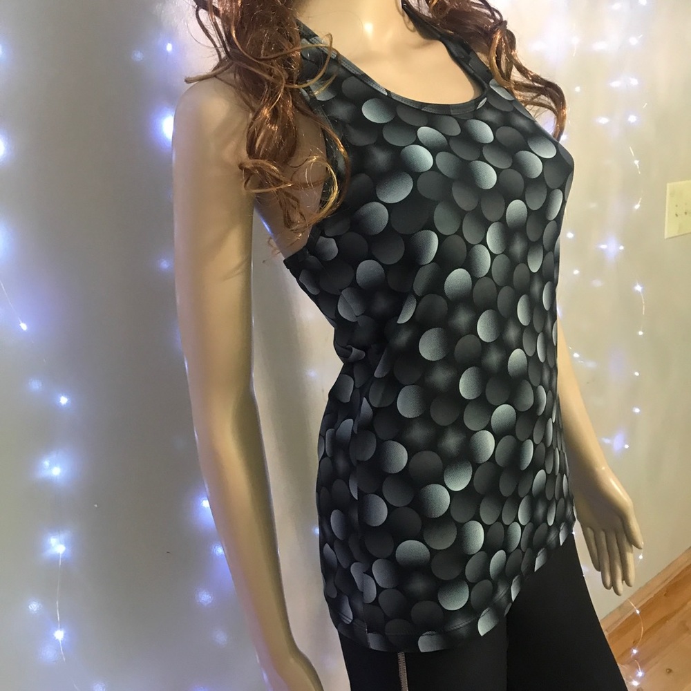 Champion Black and Gray Dot Tank Top
